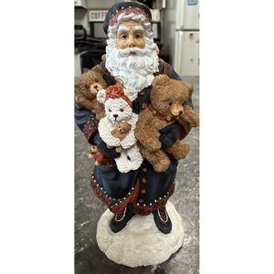 Vtg Pipka Teddy Bear Santa Figurine Limited Edition‎ 4099/9700